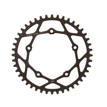 Rennen Rennen 5-Bolt Threaded 43T Black Chainring