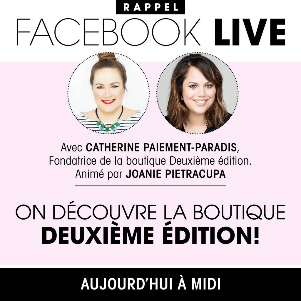 Facebook Live avec le magazine Véro!