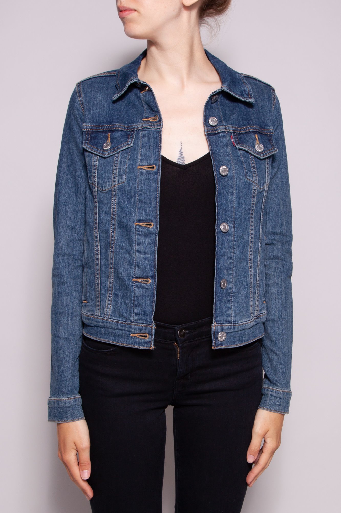 levi blue jean jacket