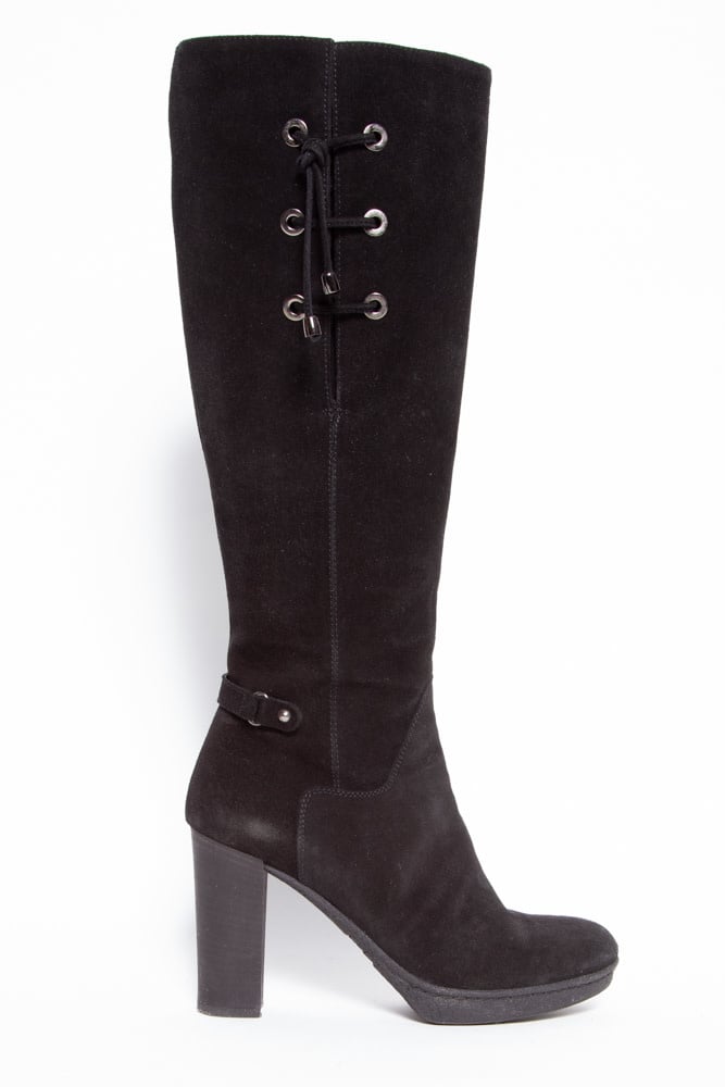 aquatalia black suede boots