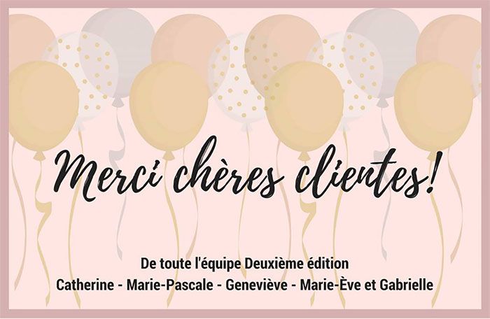 Mille fois merci!
