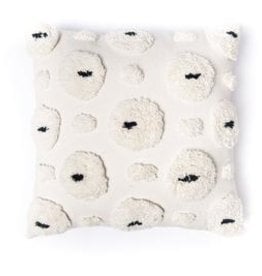 Cotton Pillow - Natural/Black