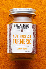 Burlap & Barrel New Harvest Turmeric 1.9 ox glass container