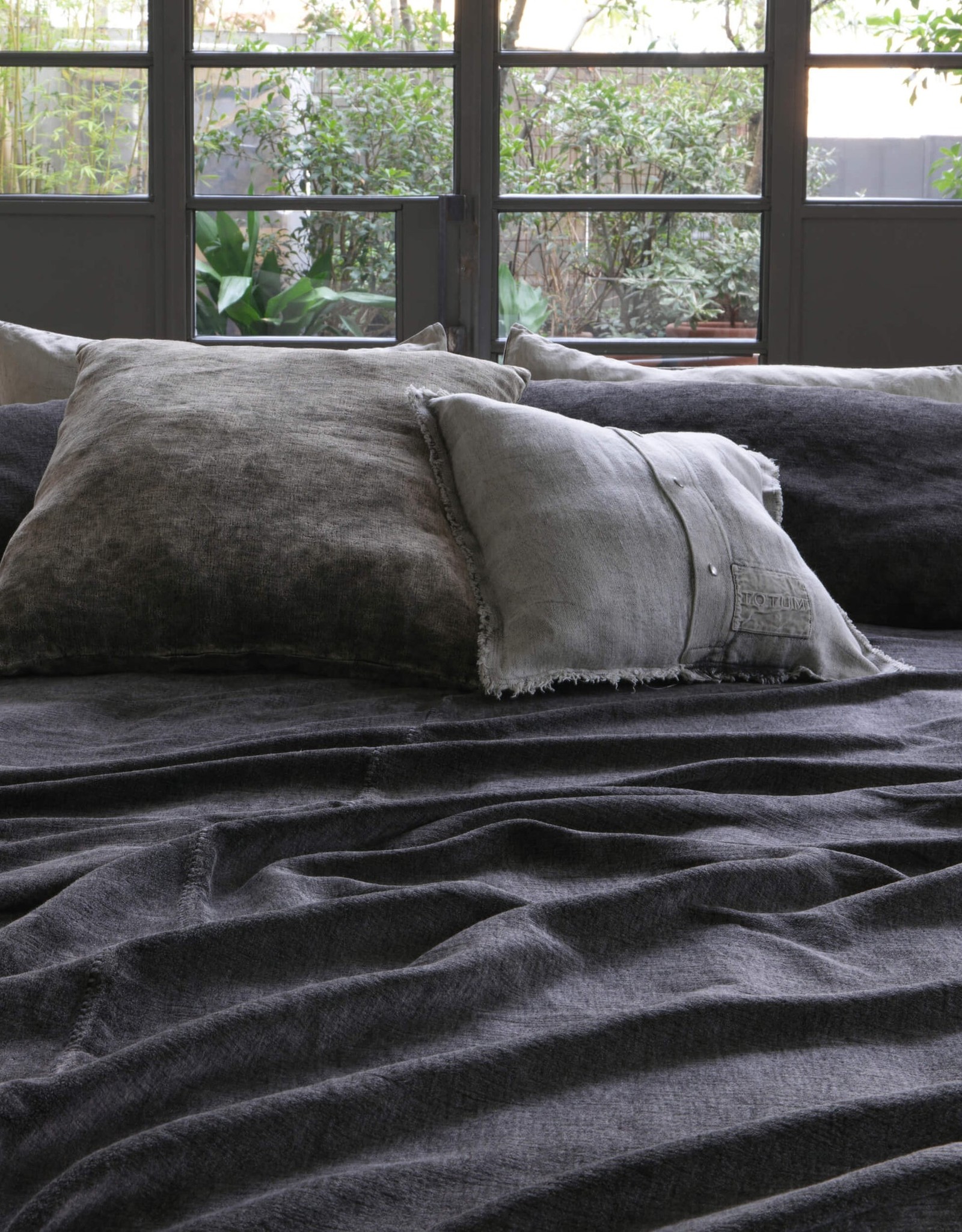 Totum Project Distressed Velvet Bed Cover