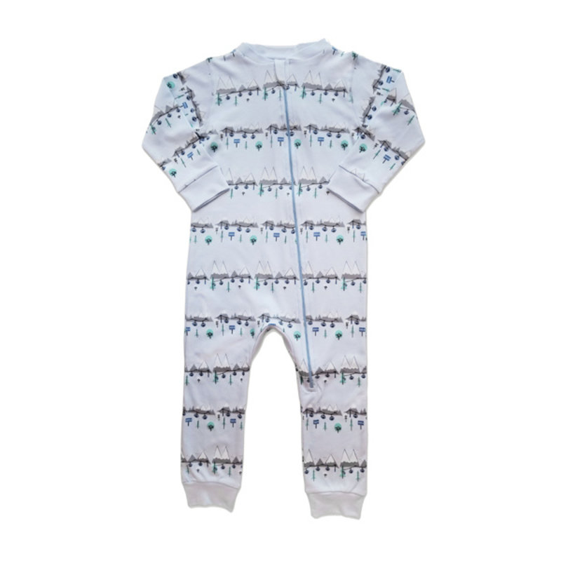 Feather Baby Feather Baby Zipper Footie