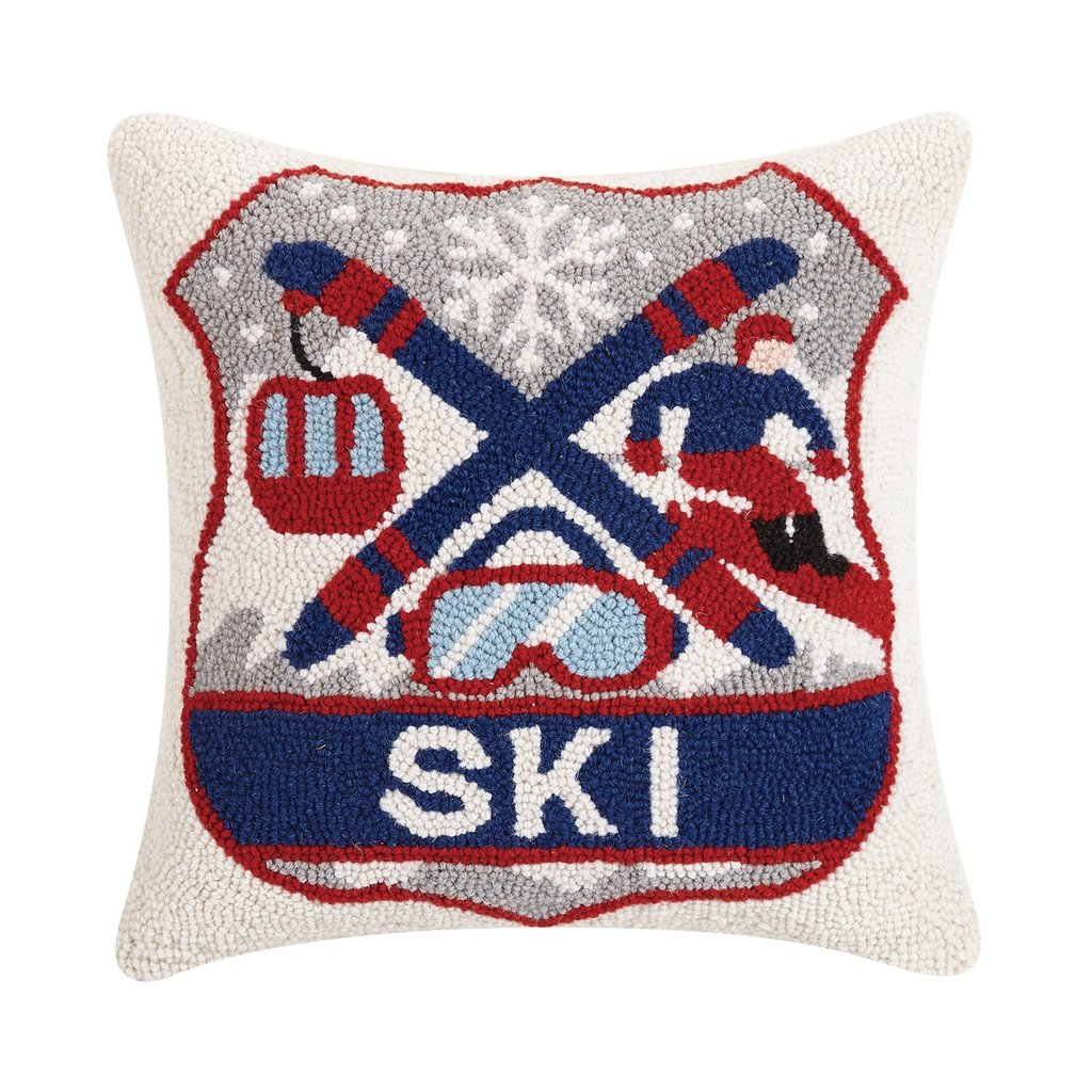 Peking Handicraft - Ski Badge Hook Pillow