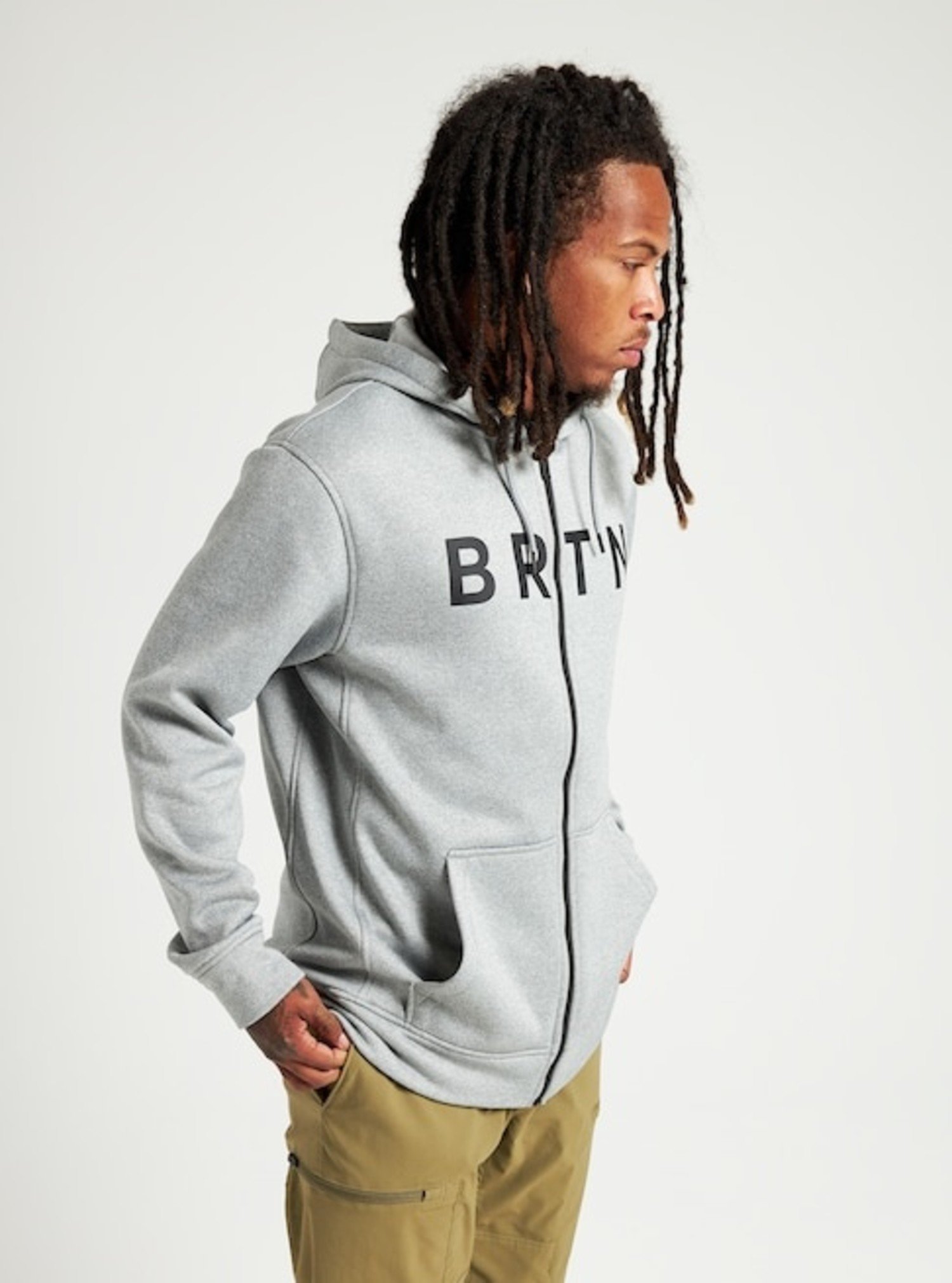 MEN'S BRUSHED FRENCH TERRY FULL ZIP HOODIE