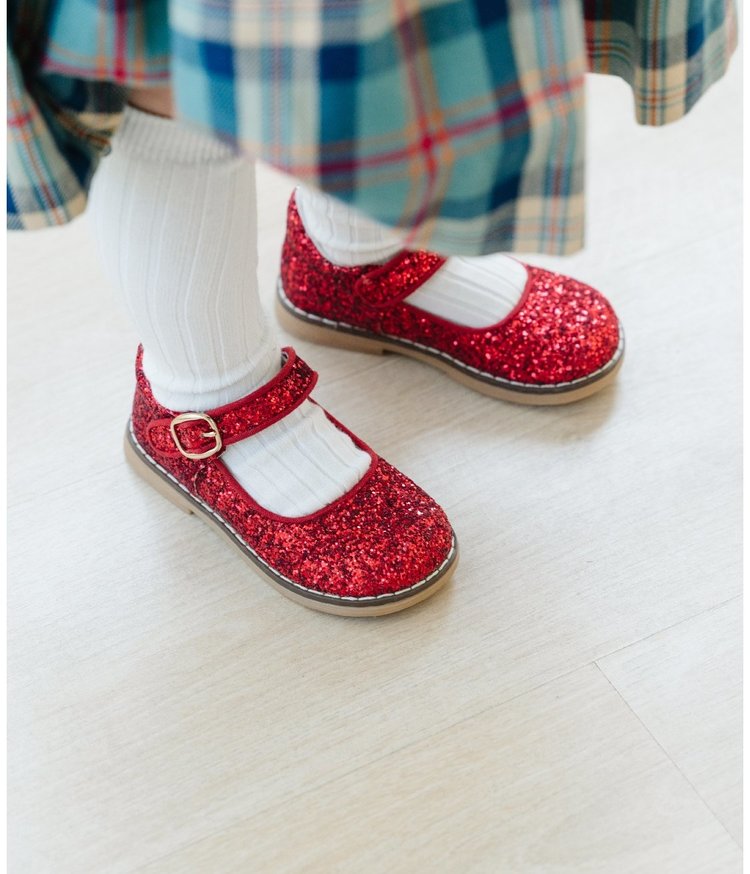 L'AMOUR - Toddler Girls Natasha Glitter Mary Janes