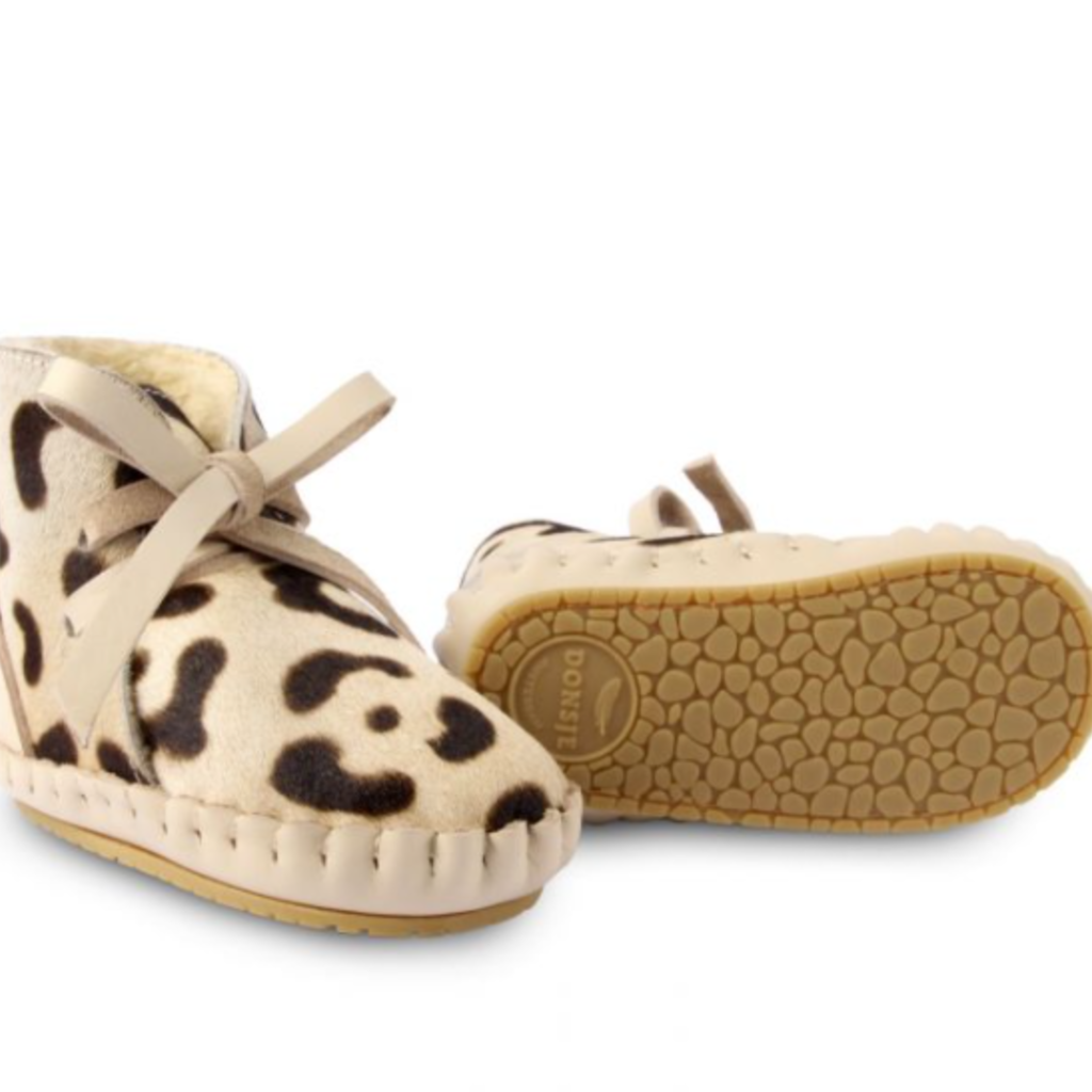 Donsje Donsje Baby Pina Snow Leopard Boots