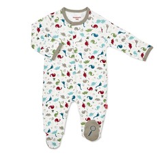 Me Baby Organic Cotton Footie Yellow Turtle