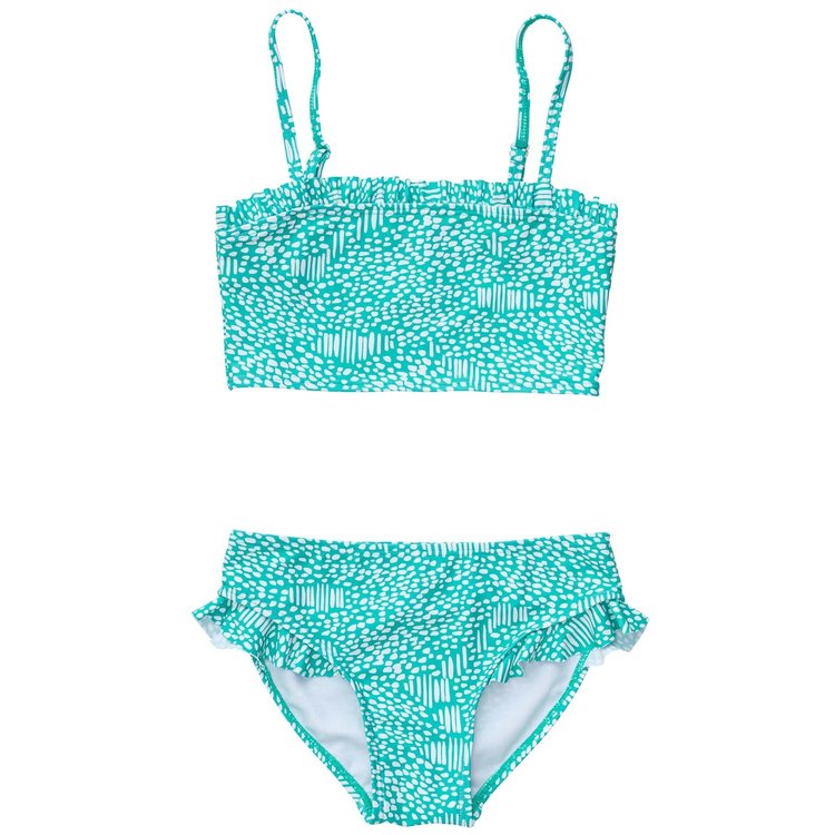 Snapper Rock Snapper Rock Junior Frilled Bandeau Bikini - Color: SPMT - Size: 8