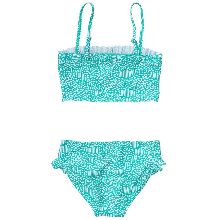 Snapper Rock Snapper Rock Junior Frilled Bandeau Bikini - Color: SPMT - Size: 8