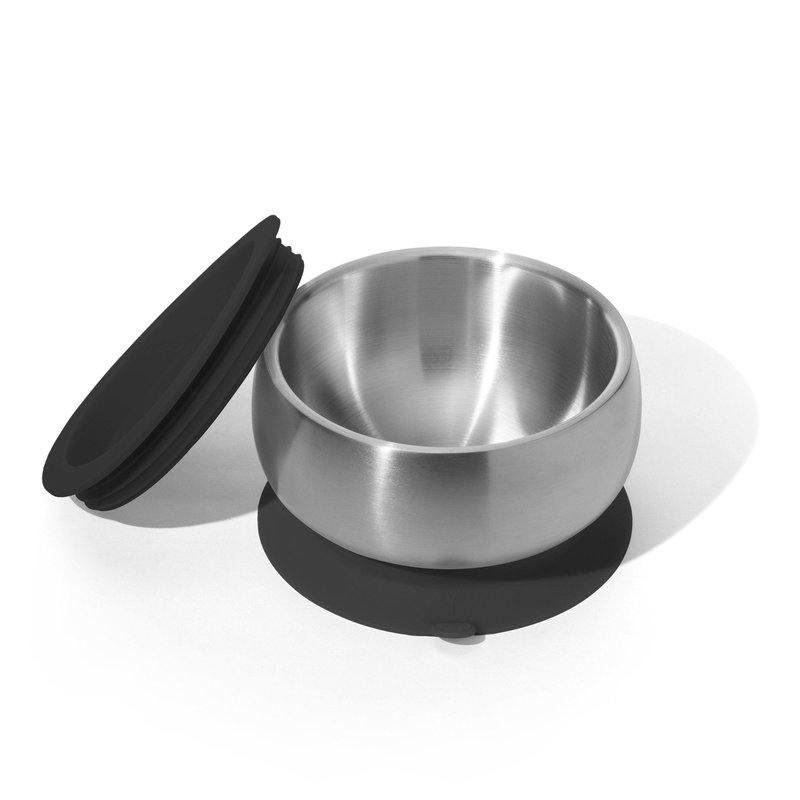 Avanchy Avanchy - Stainless Steel Suction Baby Bowl BLACK