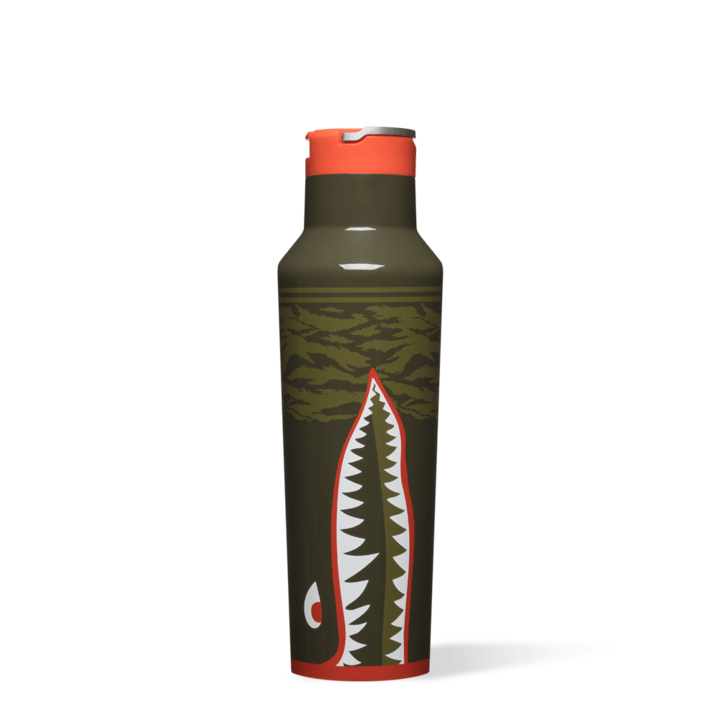 Corkcicle Sport Canteen 20oz STANCE X WARBIRDS Yellow Turtle