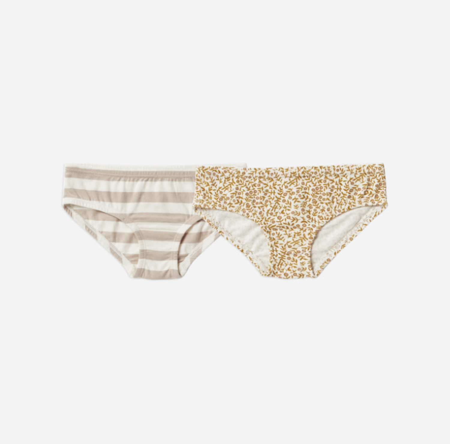 Rylee & Cru Junior Girls Marigold Stripe Underwear Set - Yellow Turtle