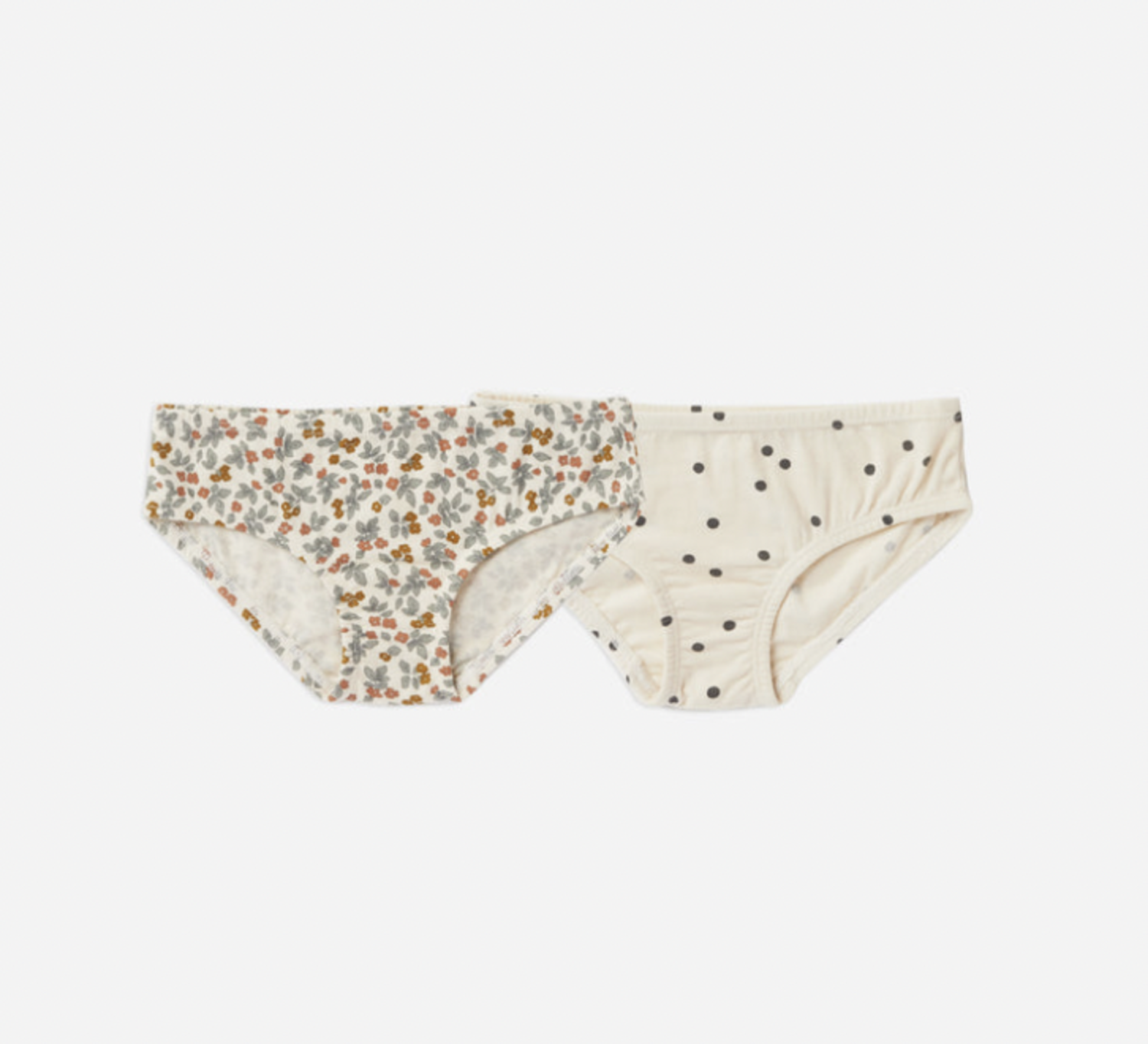 Rylee & Cru Junior Girls Summer Bloom Dots Underwear Set - Yellow Turtle