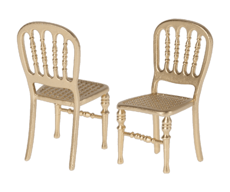 Maileg Maileg Chair, Mouse -GOLD