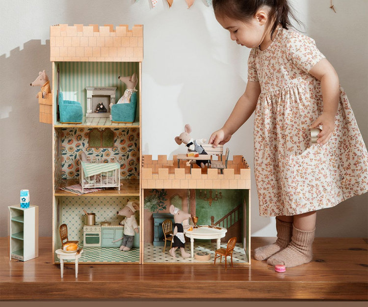 Maileg Maileg Chair, Mouse -GOLD