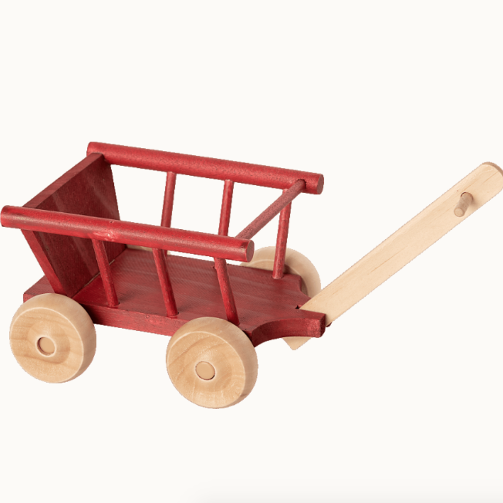 Maileg Maileg Micro Wagon (Dusty Red)