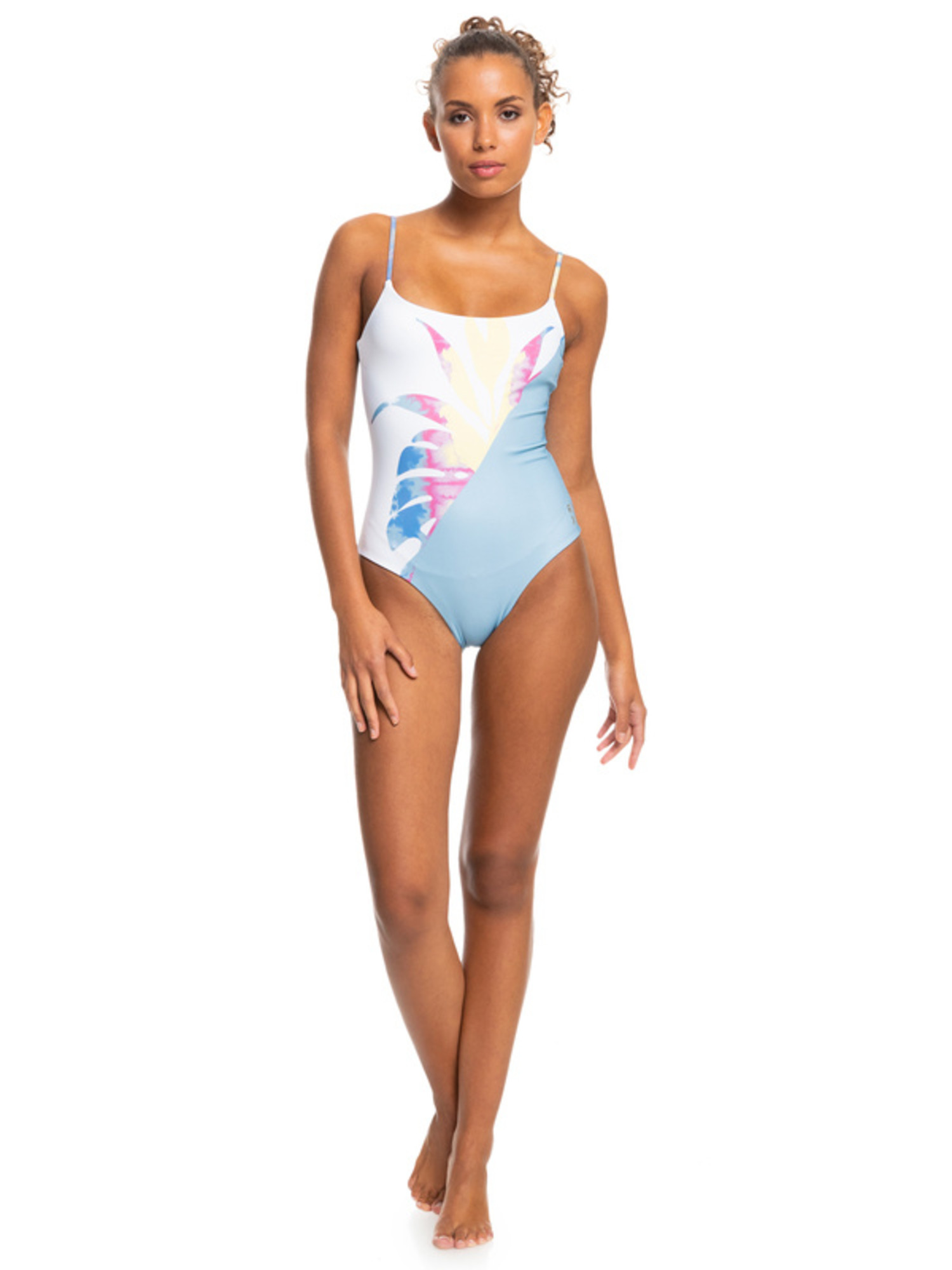 Hangen schouder slogan Roxy Womens Pop Surf Reversible One Piece Swimsuit - Yellow Turtle