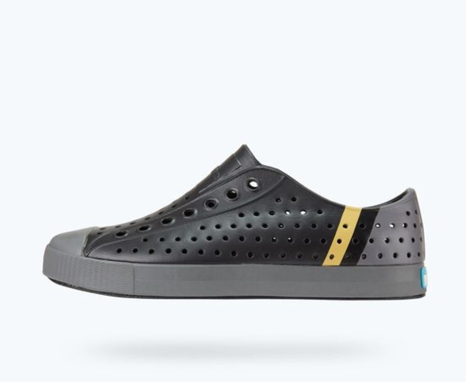 Native Jefferson Block Black Lightweight Washable Slip-On Loafers Native Shoes | Jefferson Print Child Peace Alien Block – The  main image 3