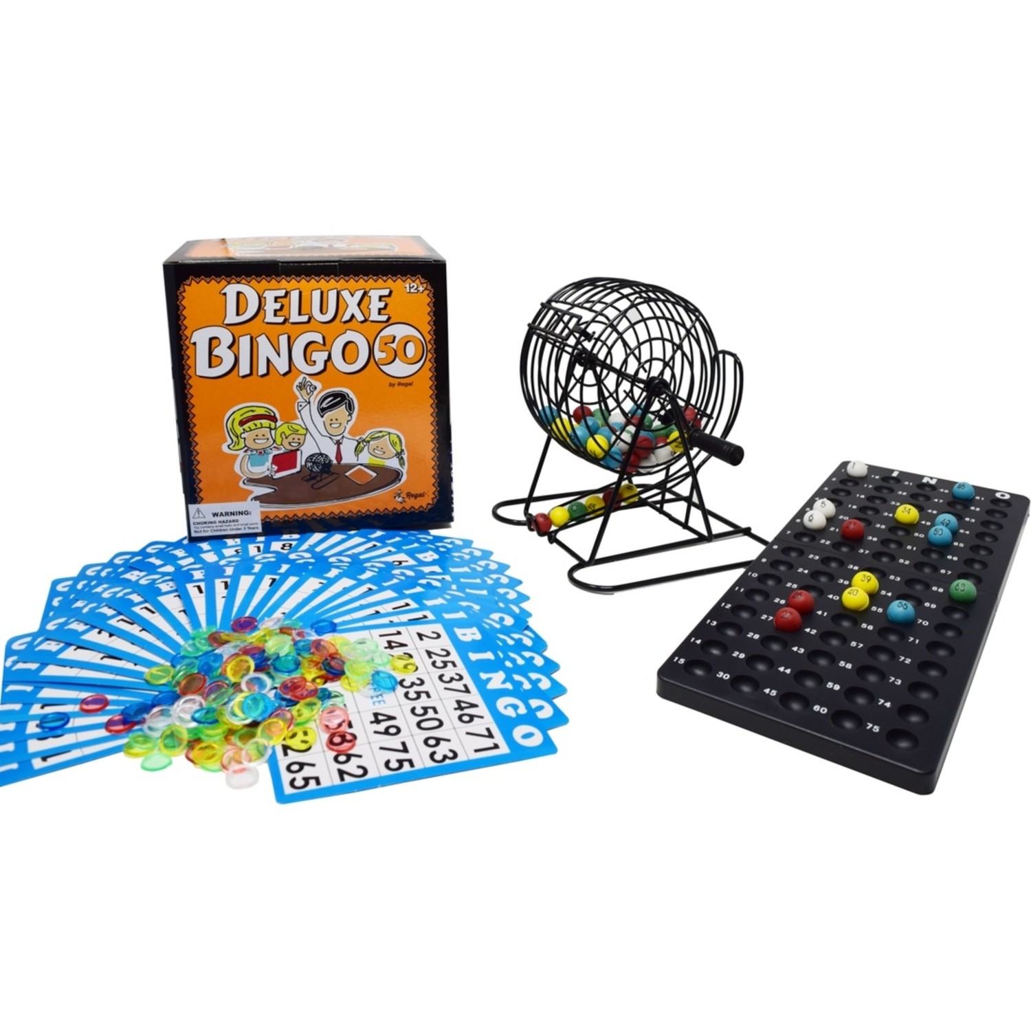 Games Deluxe Bingo Cage Set - 50 Cards - Yellow Turtle