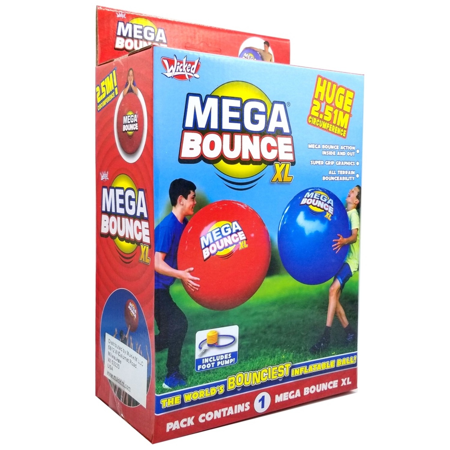 MukikiM - Wicked Mega Bounce XL - The World's Bounciest Inflatable Bal -  Yellow Turtle