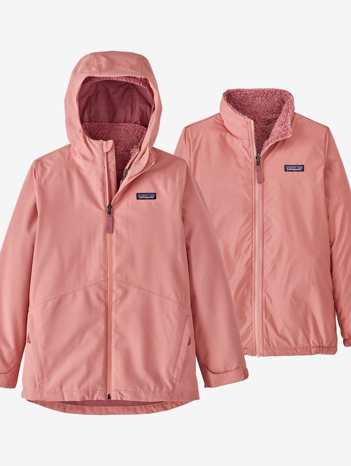 Patagonia Girls Retro-X Fleece Bomber Jacket - Yellow Turtle