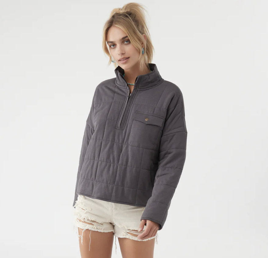 O'Neill Womens Mable Quilted Pullover 