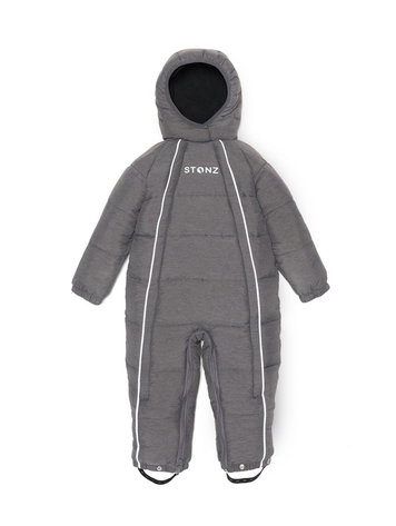Stonz Baby Puffer Snow Suit- Heather Grey