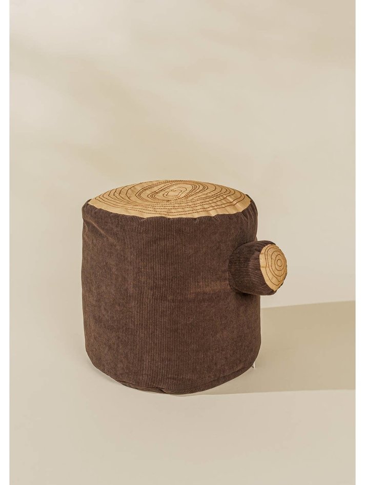 Tree stump sale pouf