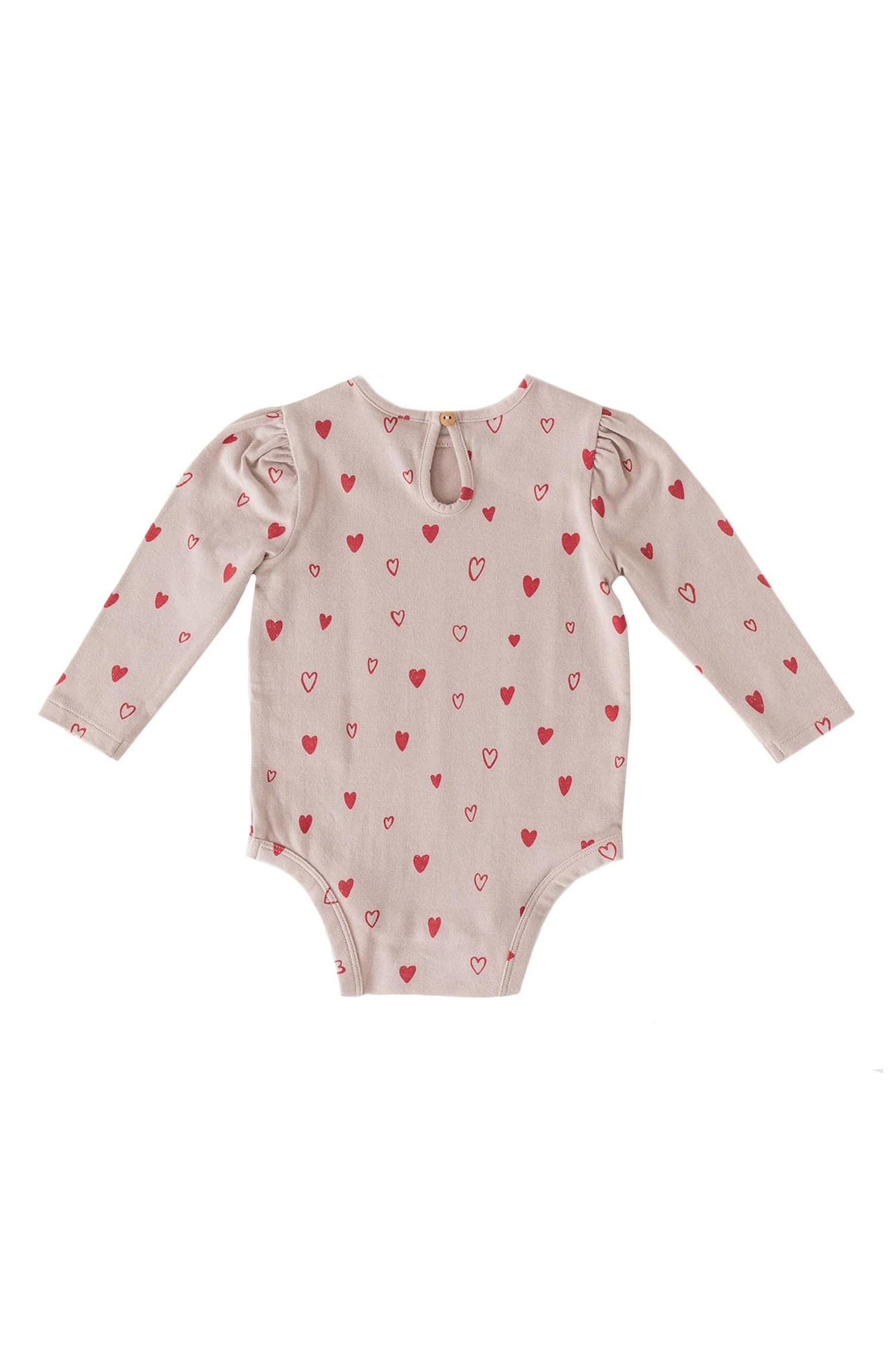 Pehr Baby Puff Sleeve One Piece - Sweetheart PINK - Yellow Turtle