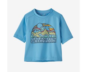 Patagonia Kids' Capilene SW T-Shirt Lost and Found: Steam Blue / M