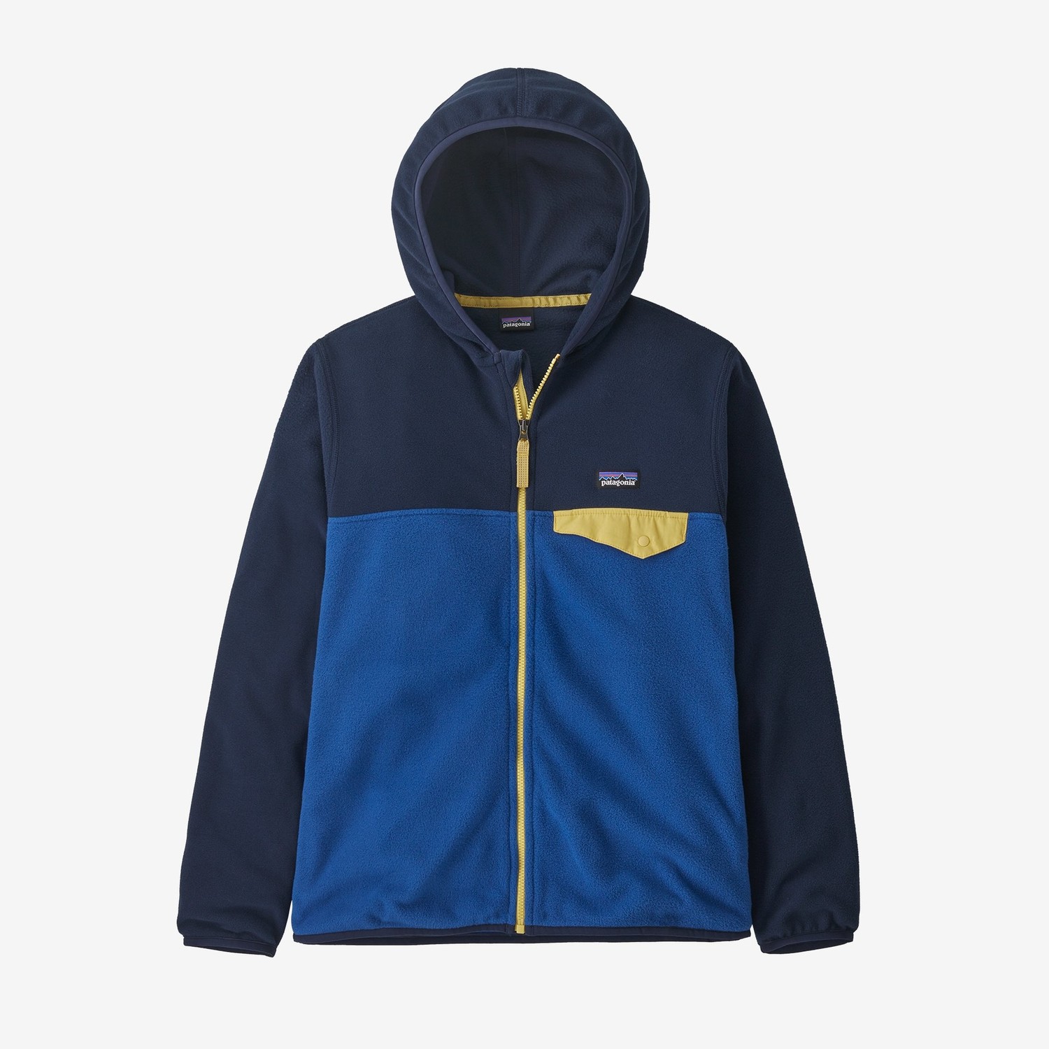 Patagonia Kids Micro D Snap T Fleece Jacket Yellow Turtle