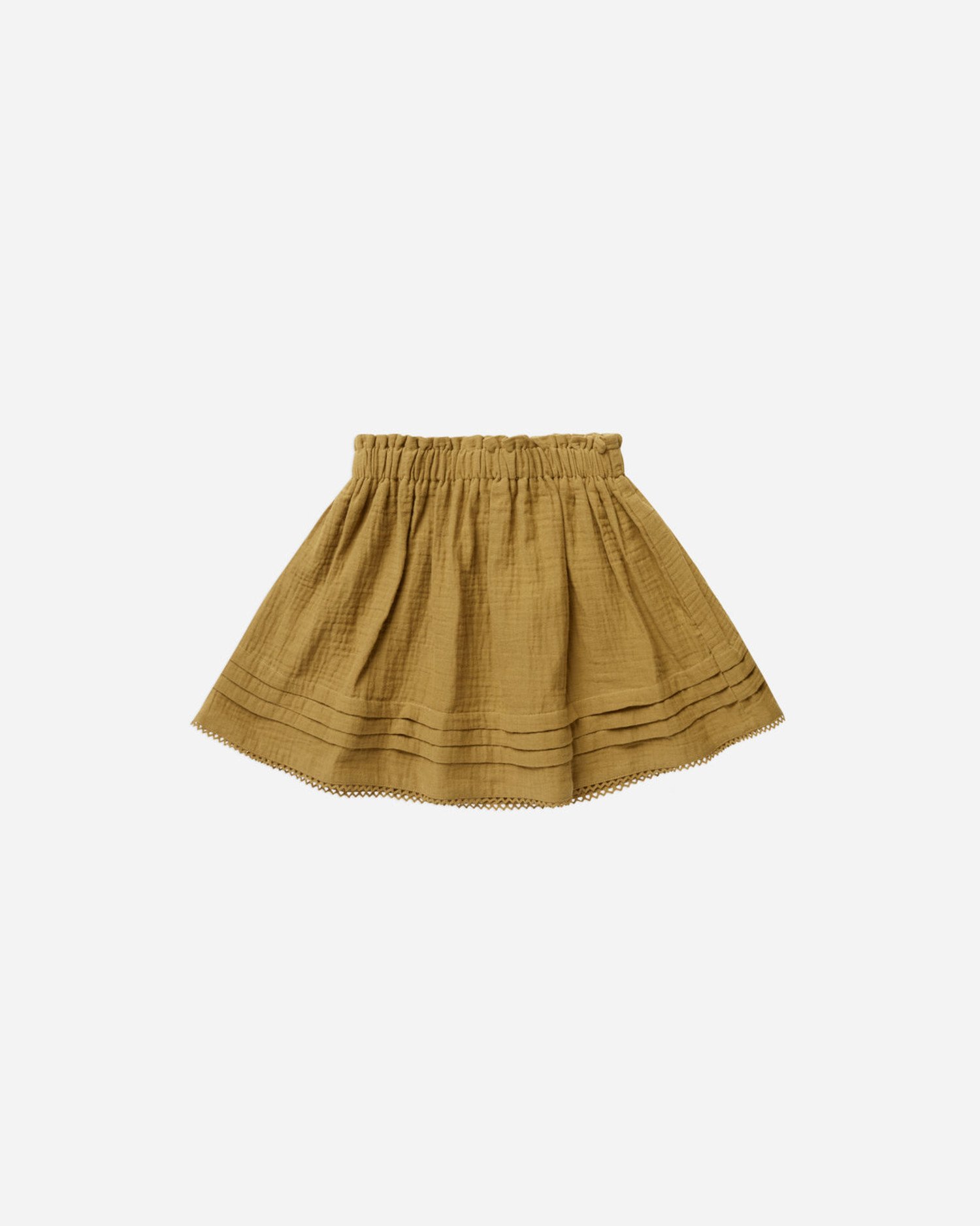 Totême Yellow Raw Trim Skirt Toteme