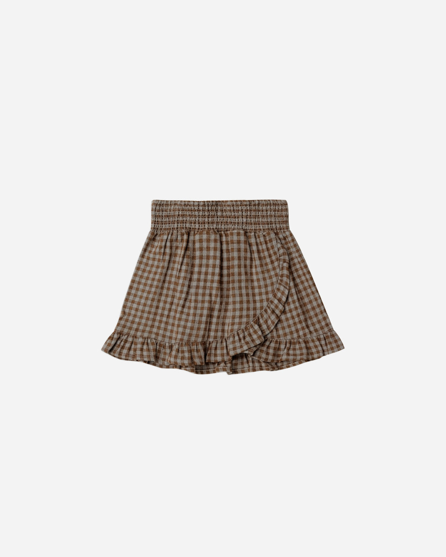 Pleated Skirt || Sand Check, 8-9Y at Rylee + Cru