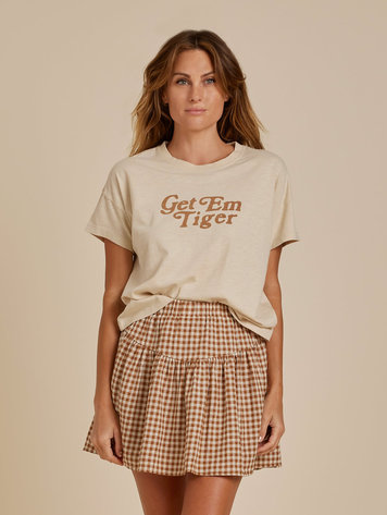 Rylee + Cru Rylee & Cru W Boxy Tee - Get 'em Tiger