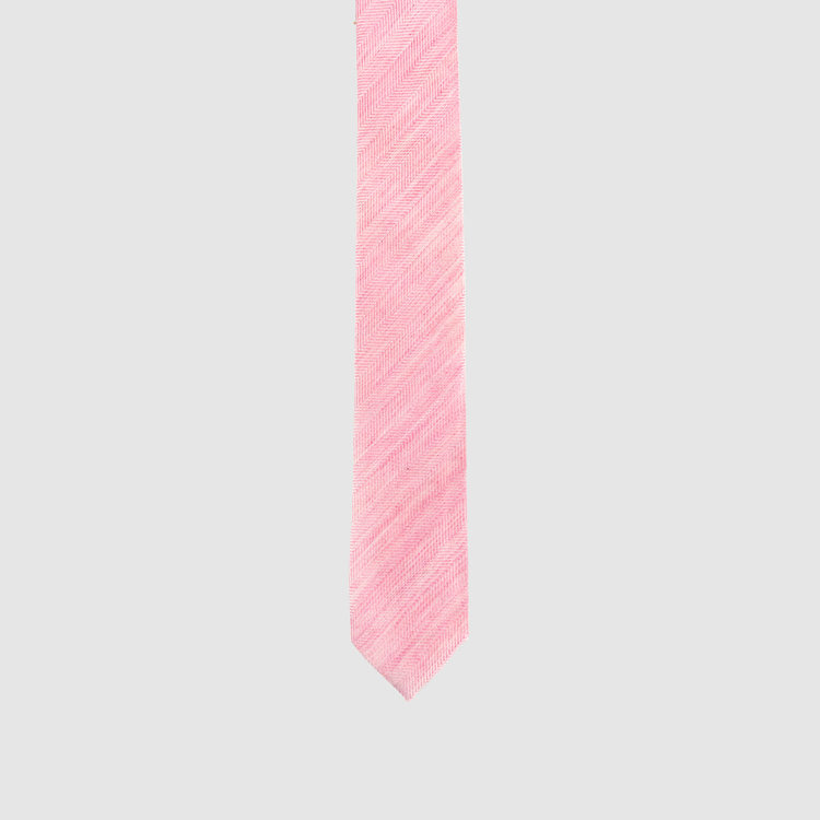 Appaman Appaman Kids Tie - PINK HERRINGBONE - Size: S/M