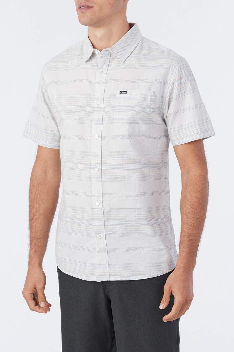 O'Neill O'Neill Mens Seafaring Stripe Standard Button Down - WHT S