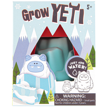 Toysmith Hatchin' Grow Yeti, Just Add Water, Fun DIY Kit, 6913 Small