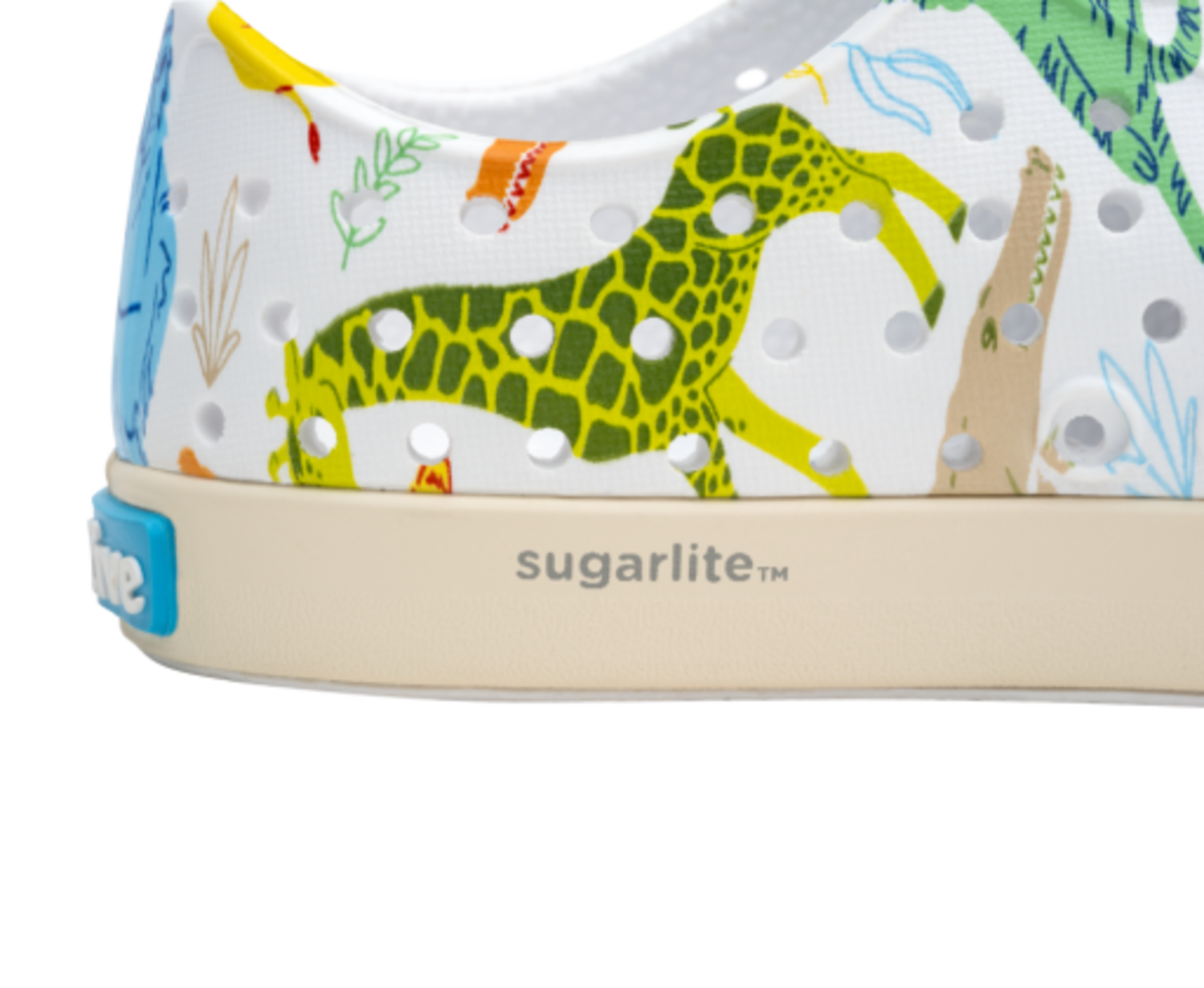 Native Shoes JEFFERSON SUGARLITE PRINT CHILD SHOES - Yellow Turtle