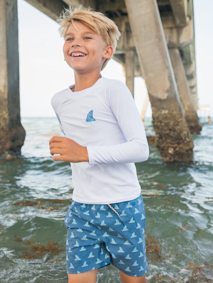 Feather 4 Arrow - Kids Castaway Swim Short - SUN - Yellow Turtle