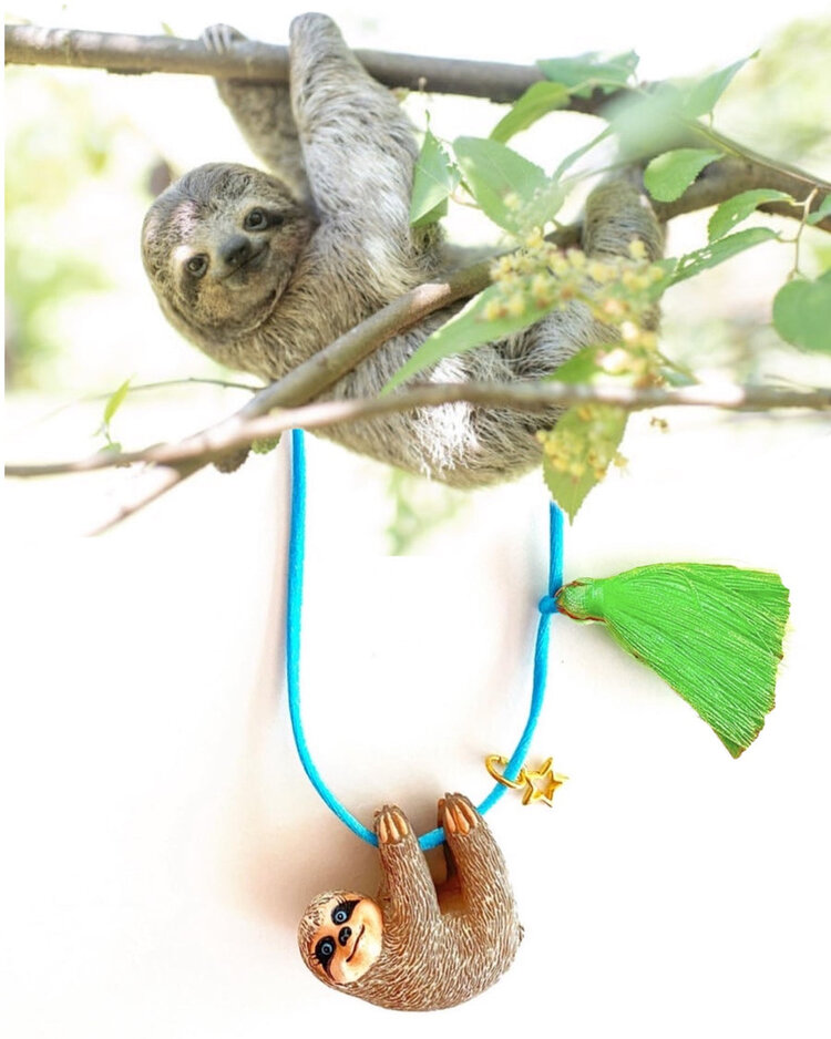 Gunner & Lux Gunner & Lux - Sleepy Sloth Necklace
