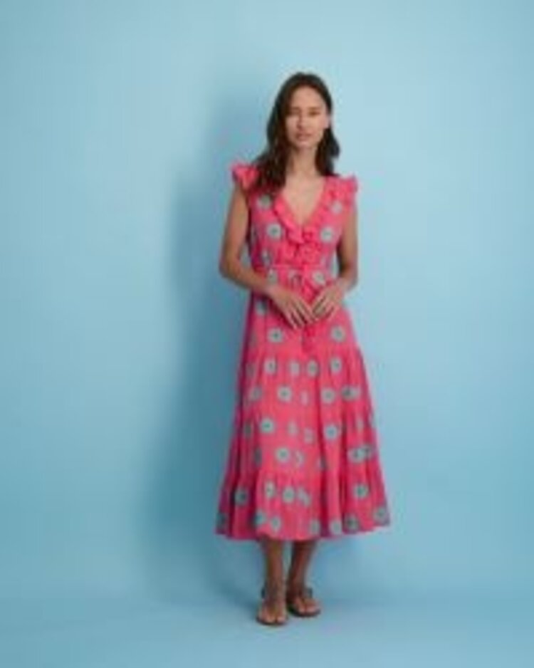 Mer St. Barth Mer St. Barth Womens Giselle Maxi Embroidery Dress