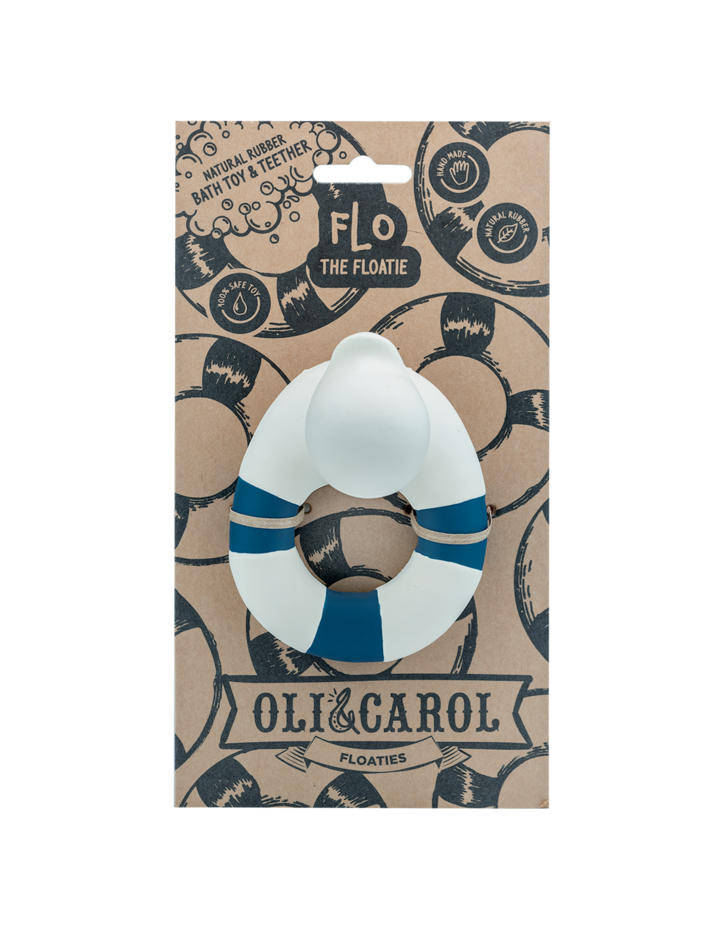 Oli & Carol Origami Boat Teether - MINT - Yellow Turtle