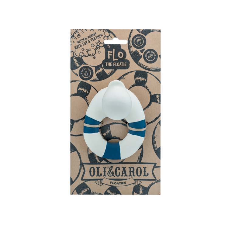 Oli & Carol Oli & Carol Flo Floatie Teether - WHT
