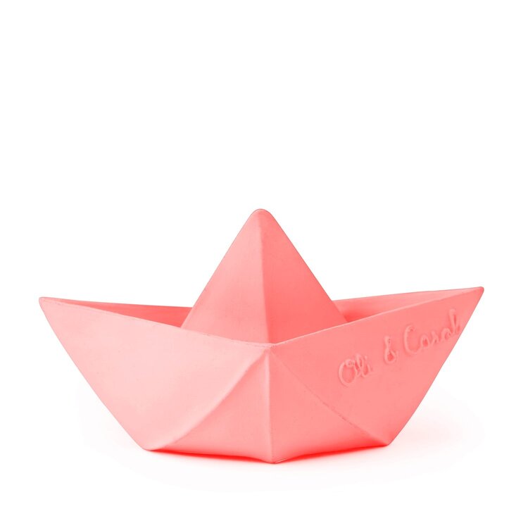 Oli & Carol Oli & Carol Origami Boat Teether - PINK
