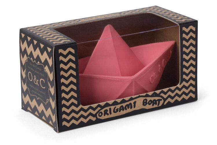 Oli & Carol Oli & Carol Origami Boat Teether - PINK