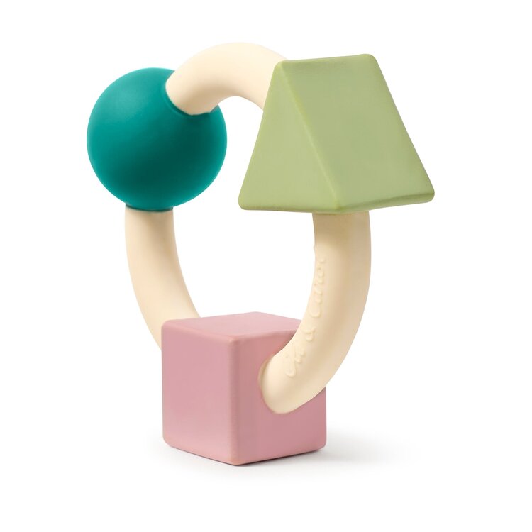 Oli & Carol Oli & Carol Bauhaus Teething Ring - PASTEL