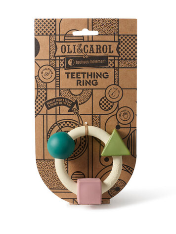 Oli & Carol Oli & Carol Bauhaus Teething Ring - PASTEL